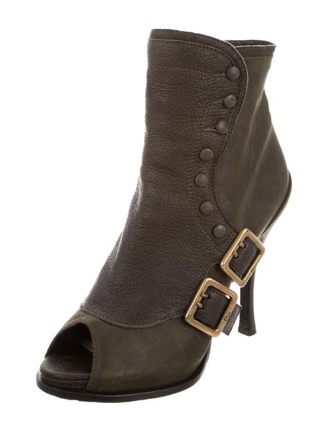 dior leather ankle boots